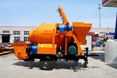 A set of concrete mixer with pump was delivered to Ecuador