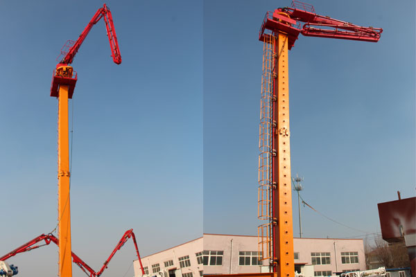 Floor climbing Hydraulic Concrete Placing Boom