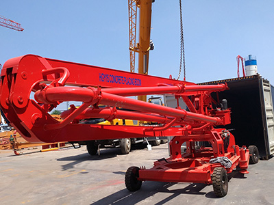 HGY15 Concrete Placing Boom Was Sent to Middle East on June 20