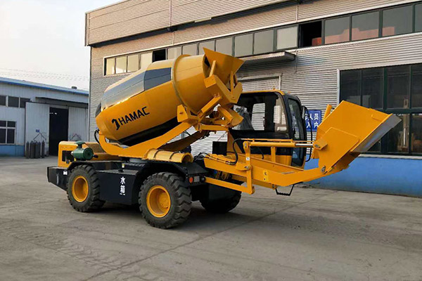 Self-loading Mobile Concrete Mixer