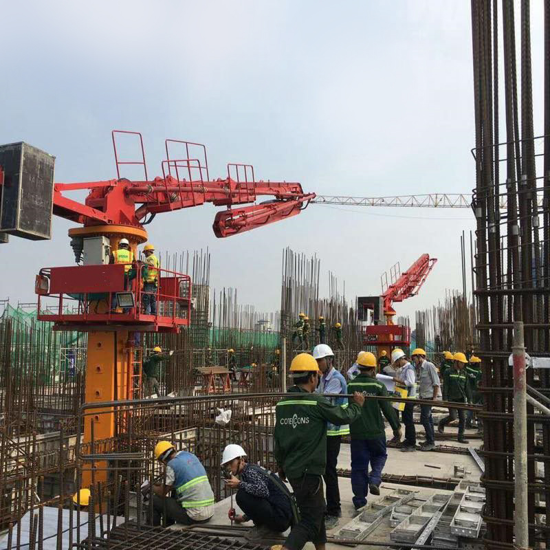 Floor climbing Hydraulic Concrete Placing Boom 